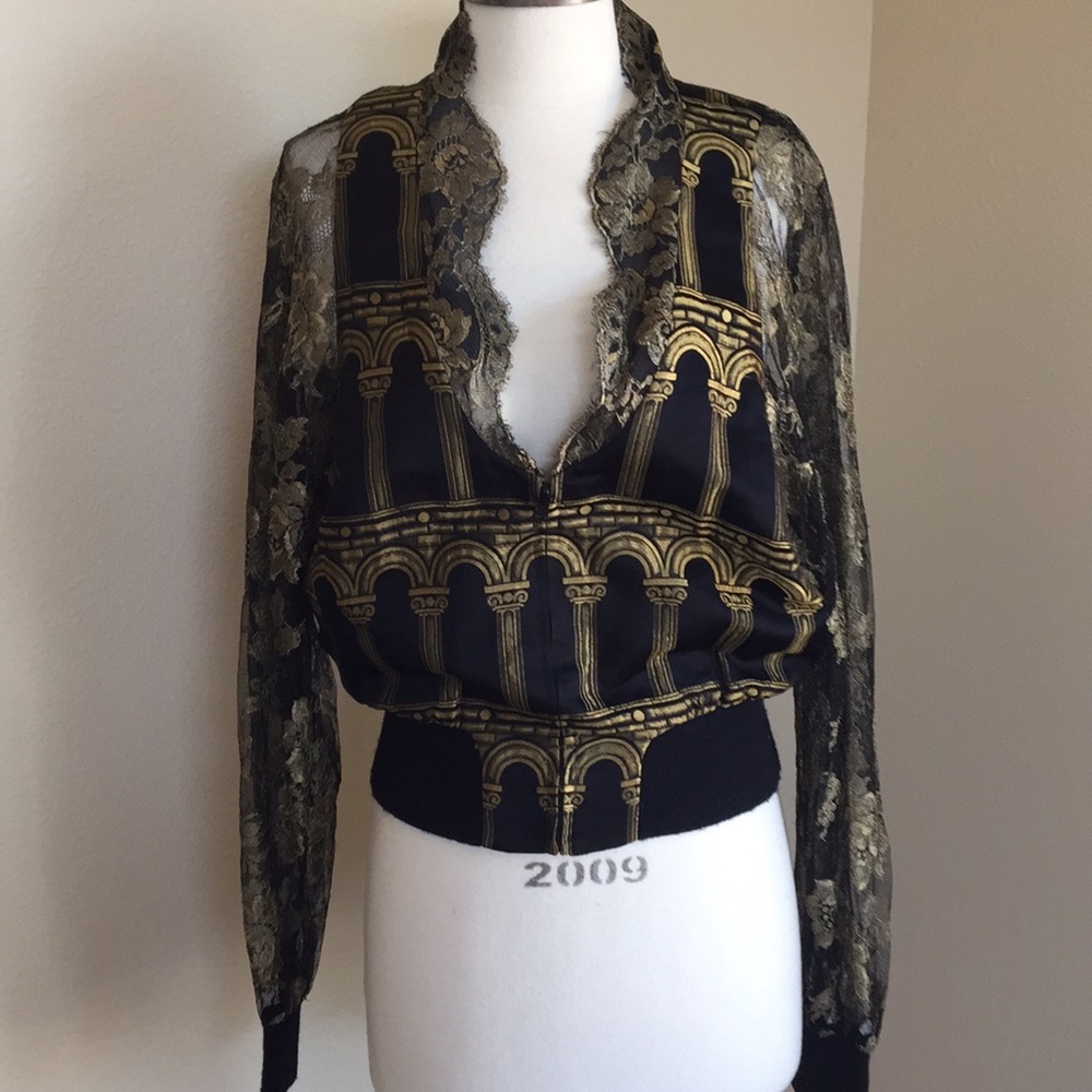 Gianni Versace lace coat.